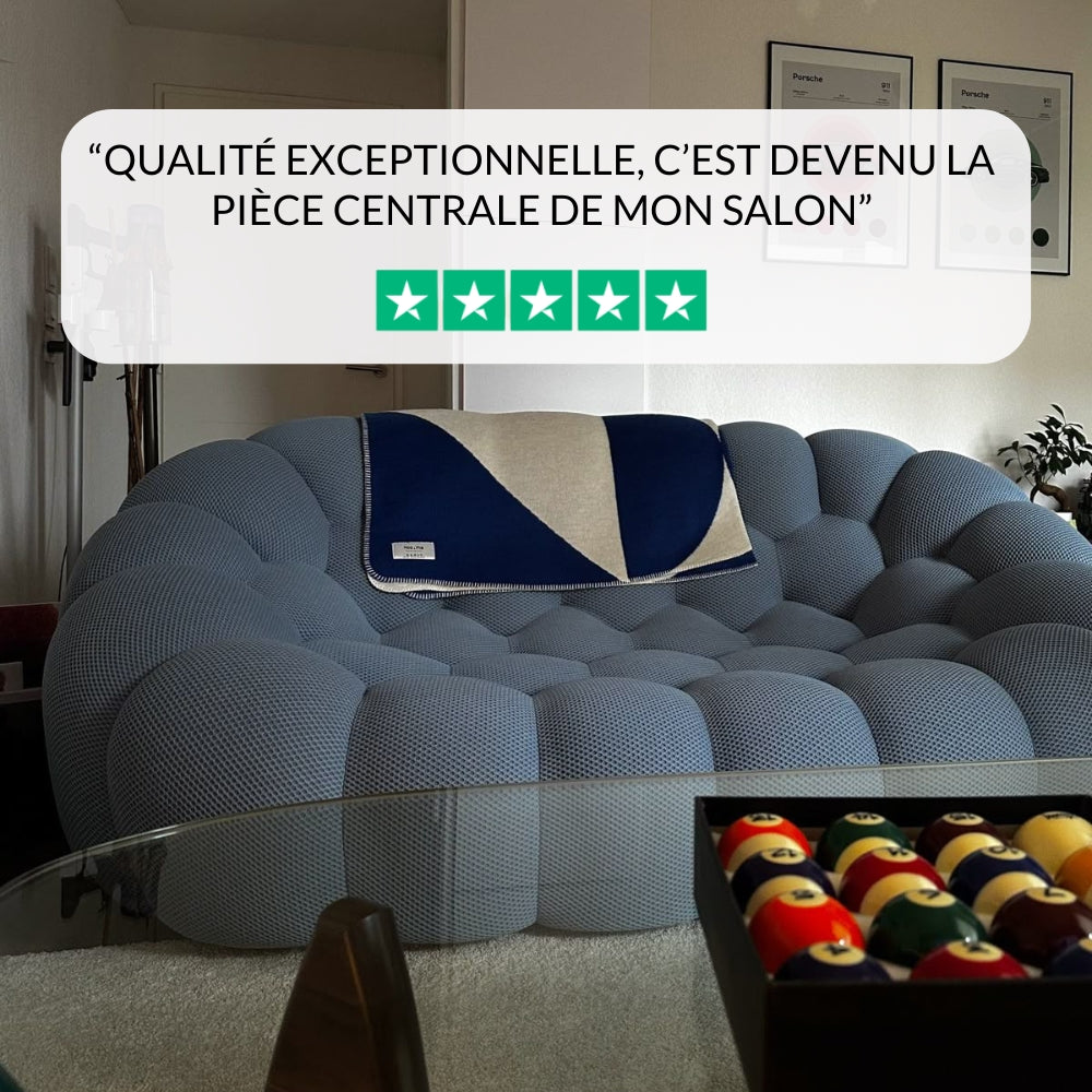 Lumo Classic - Bubble Sofa Compressé Orange 2 Places