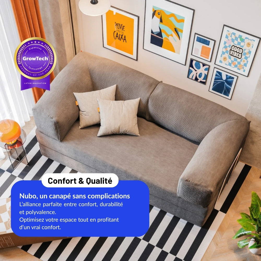 Nubo – Canapé Compressé Moutarde