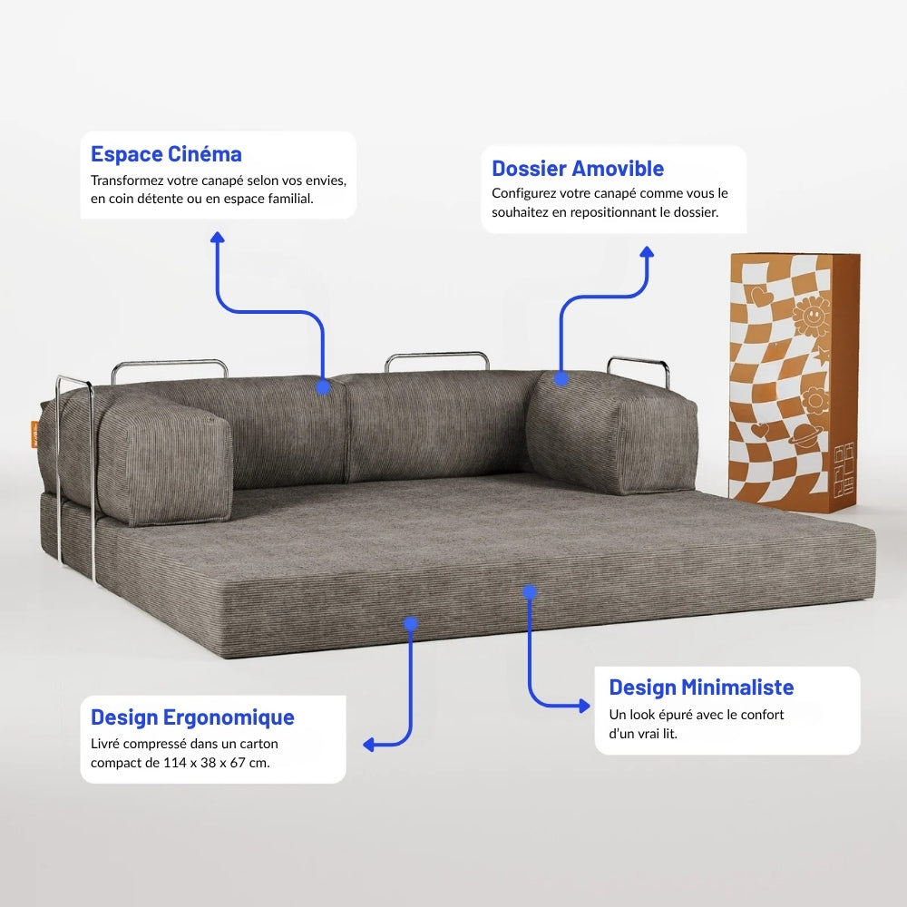 Nubo – Canapé Compressé Moutarde