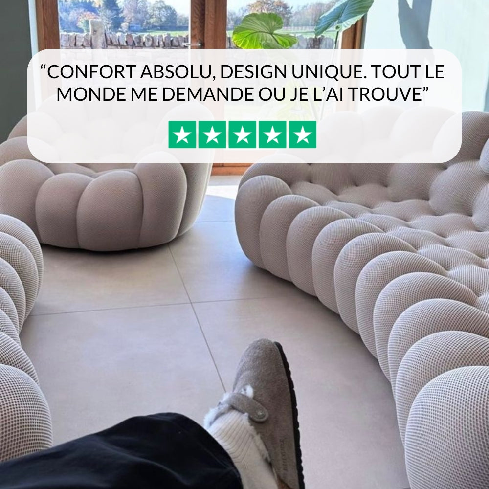 Lumo - Bubble Sofa Compressé Blanc