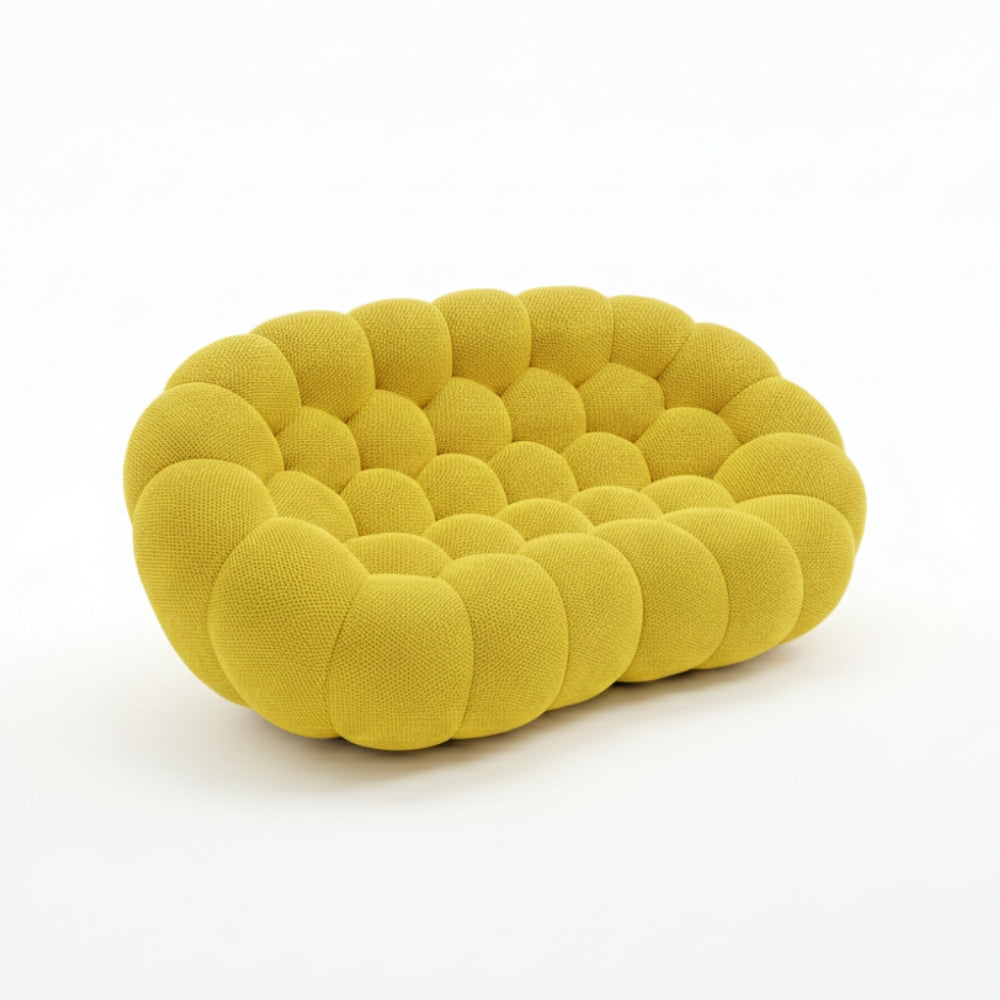 Lumo Classic - Bubble Sofa Compressé Jaune 2 Places