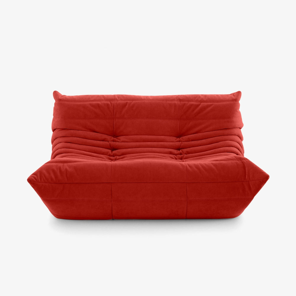 Koto Classic - Canapé Togo Compressé Rouge 2 Places